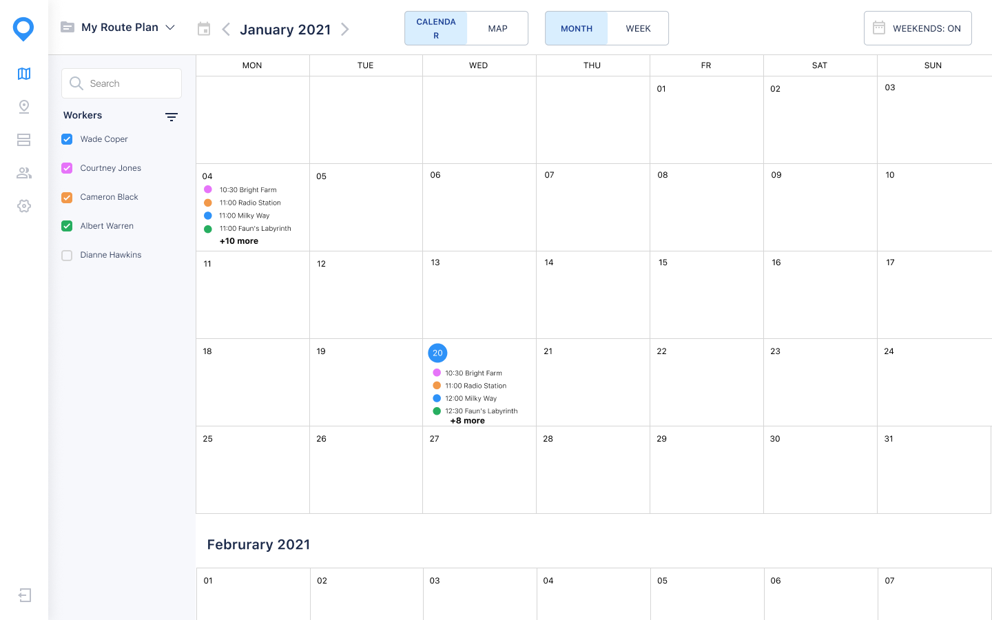 Route Planner — screen 7