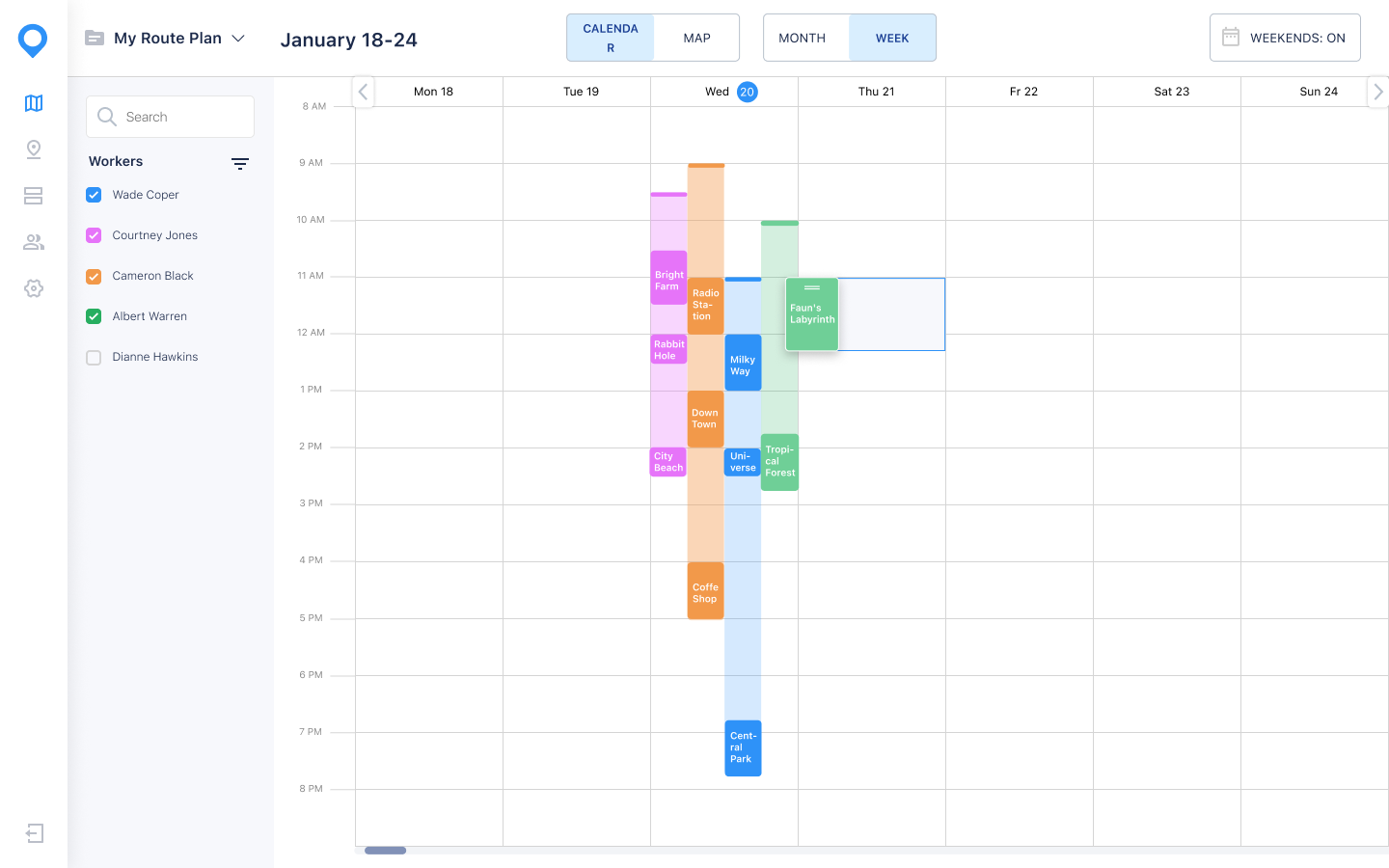 Route Planner — screen 8