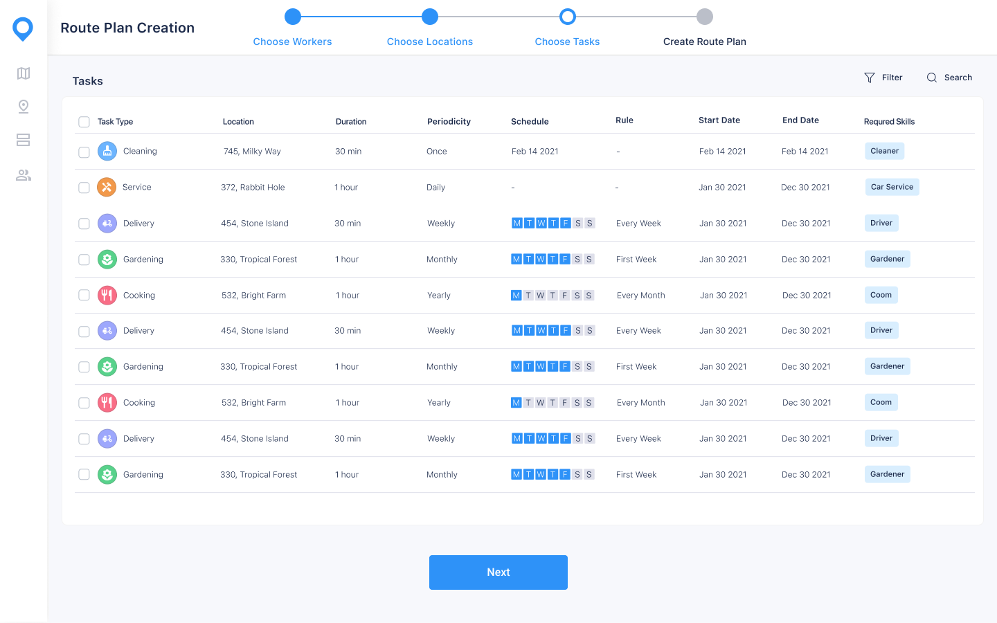 Route Planner — screen 3